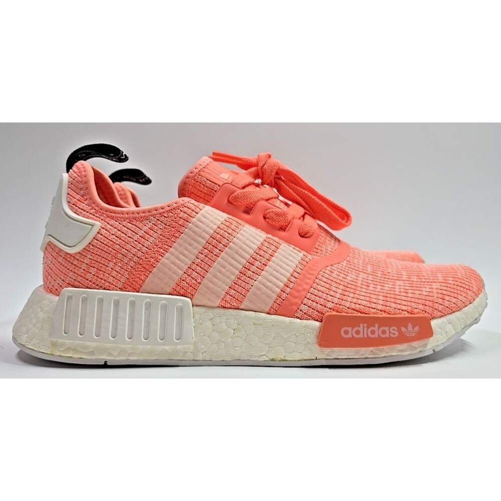 BRAND NEW ADIDAS NMD R1 WOMENS SUN GLOW CORAL ORANGE SIZE 10.5 PINK BY3034 - Picture 6 of 11